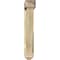 Ekena Millwork Traditional Arts and Crafts Rough Sawn Bracket w/ Offset Brace, Douglas Fir, 6"W x 30"D x 36"H BKT0604X30X36TRA03RDF - alternate 3
